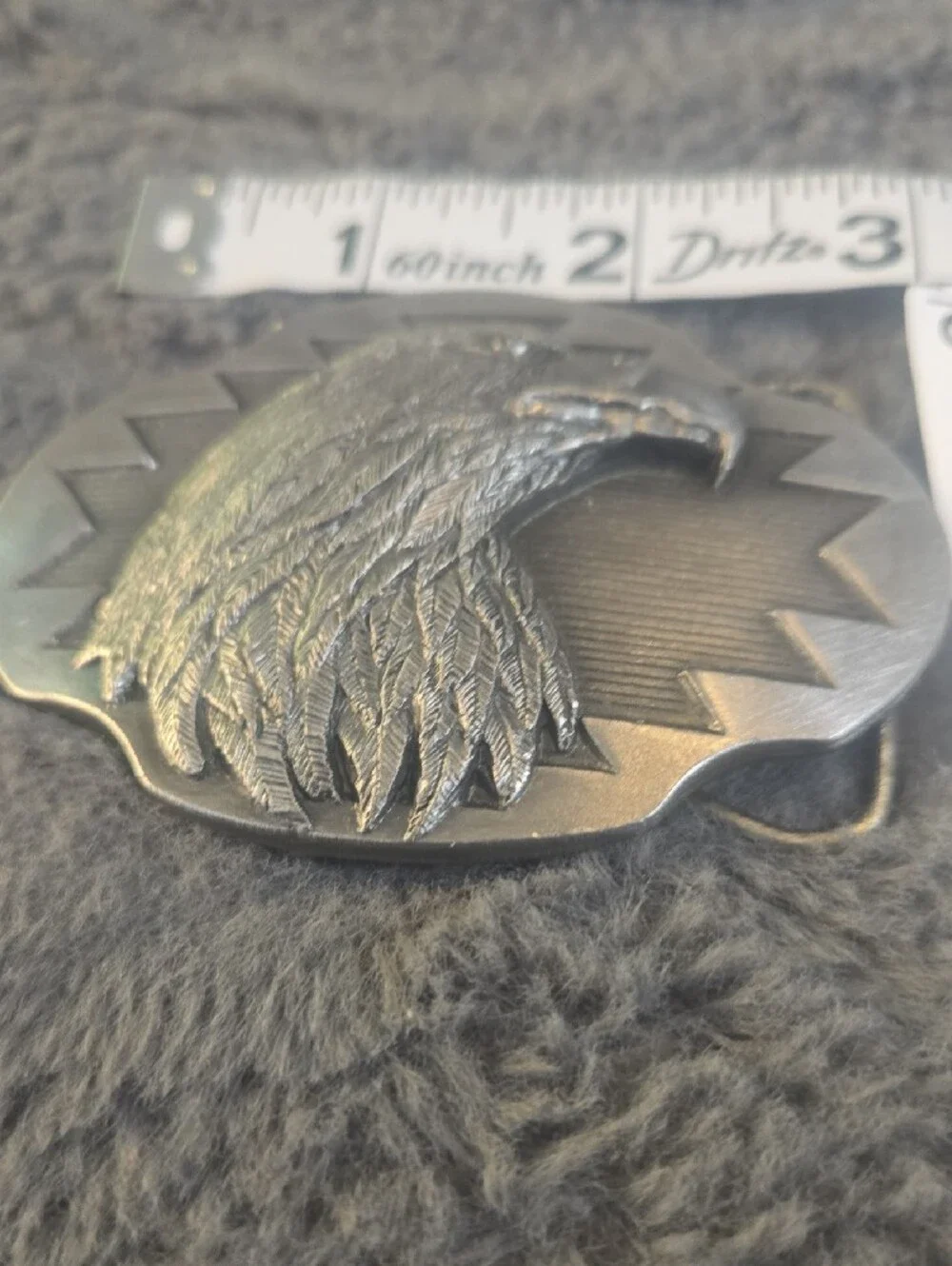 Silver Eagle Head Western Belt Buckle - Men'saccessory